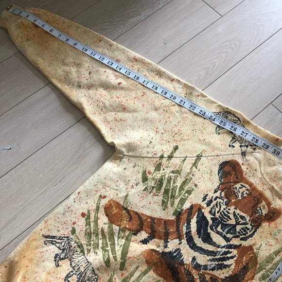 Vintage 90’s TIGER AOP Deep Sea T’s Sweatshirt Adult Unisex Large Made in USA - Picture 9 of 12